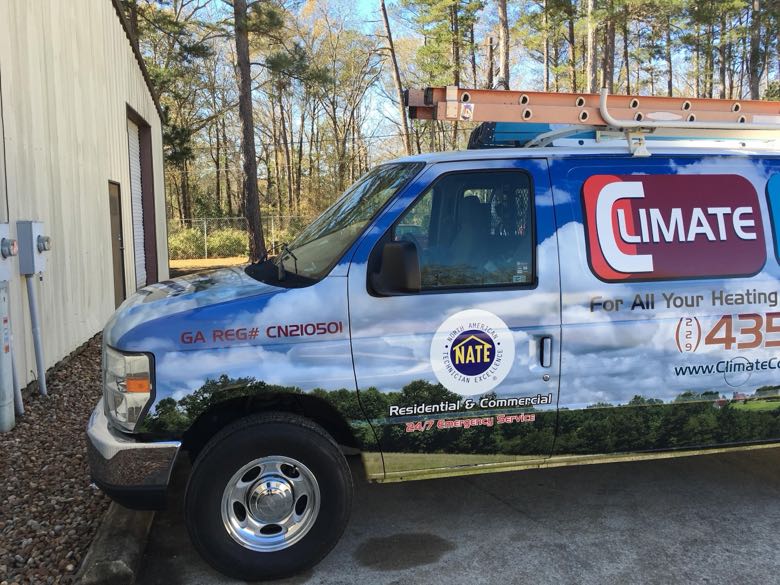 Climate Control HVAC service vehicle